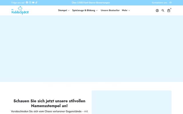 KiddoSpace storefront