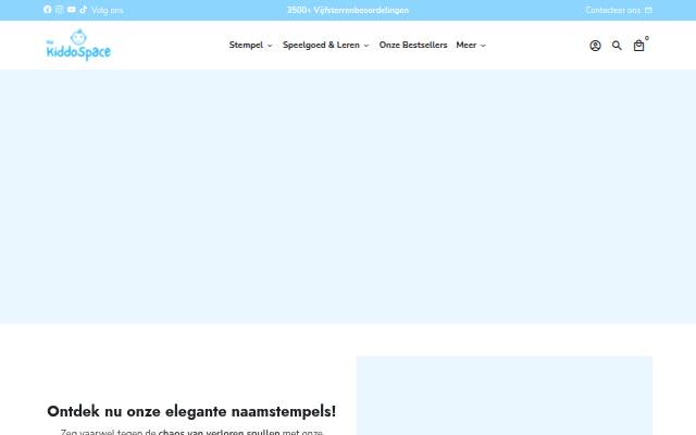 TheKiddoSpace NL | Naamstempels voor Kleding, Organisatoren &amp; Speelgoed storefront