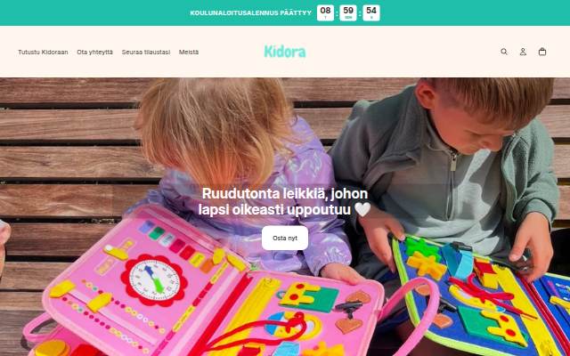 Kidora.fi storefront
