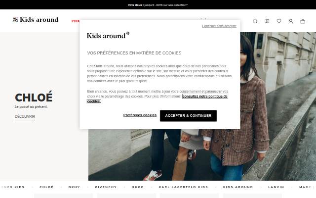Kids around storefront