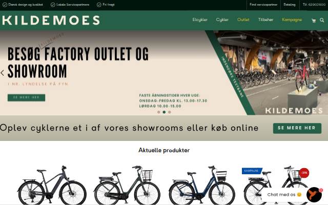 Kildemoes cykler storefront