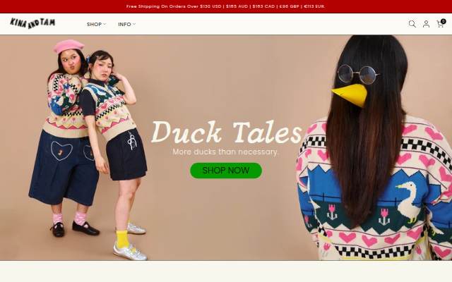 Kina &amp; Tam storefront