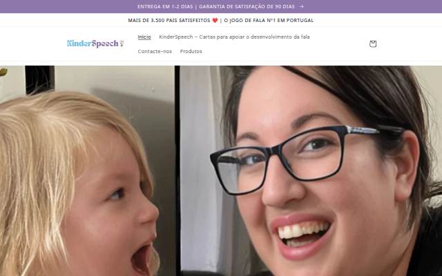 Startseite von KinderSpeech Portuguesa