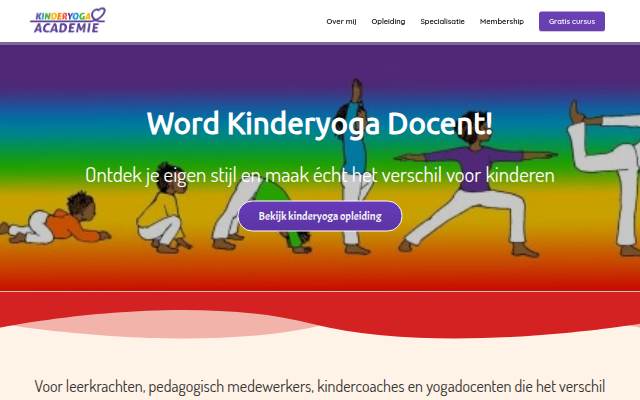 Kinderyoga opleiding storefront
