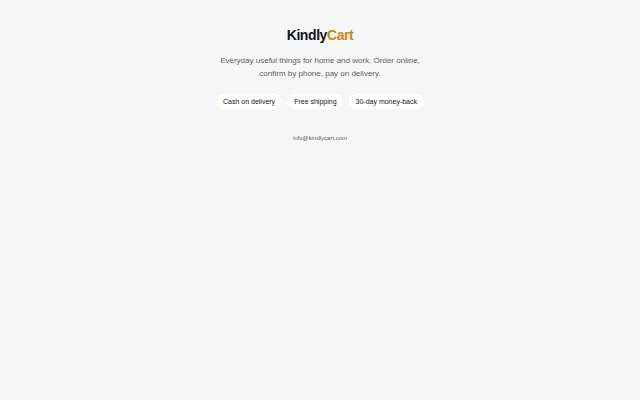 Montra da KindlyCart — Everyday useful things, cash on delivery