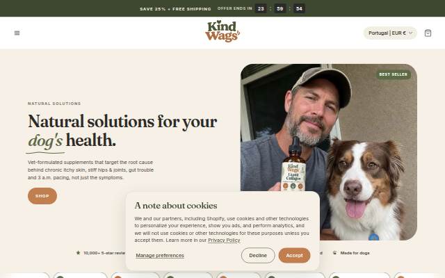 Kind Wags storefront