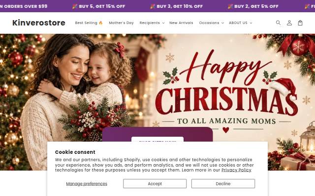 Kinverostore storefront