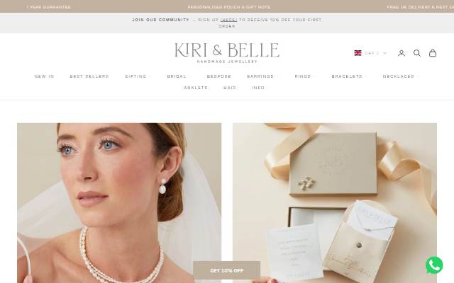 Kiri &amp; Belle storefront