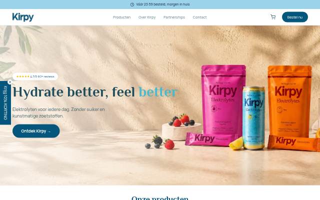 Kirpy Drinks storefront