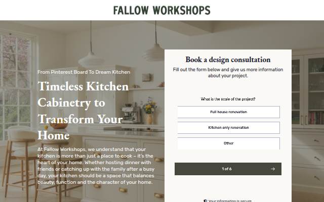 Bespoke Kitchens storefront