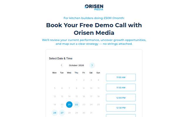 Escaparate de Schedule your demo call