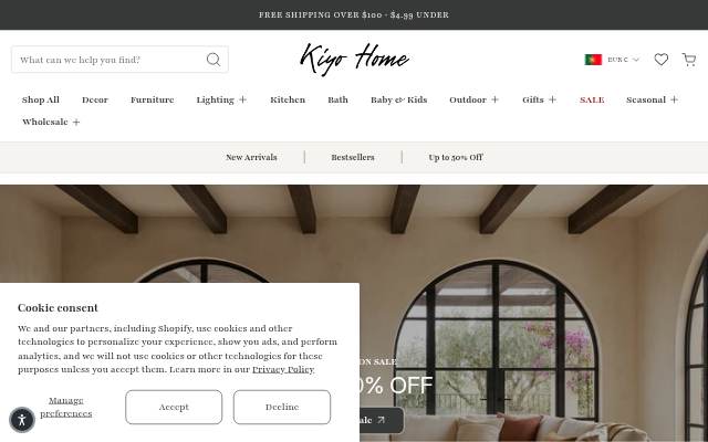 Startseite von Kiyo Home