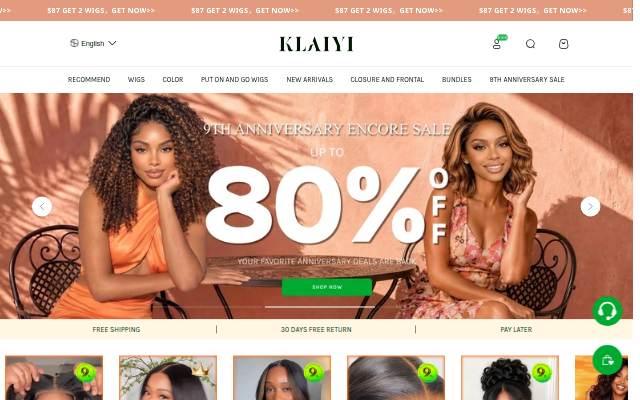 KLAIYI storefront