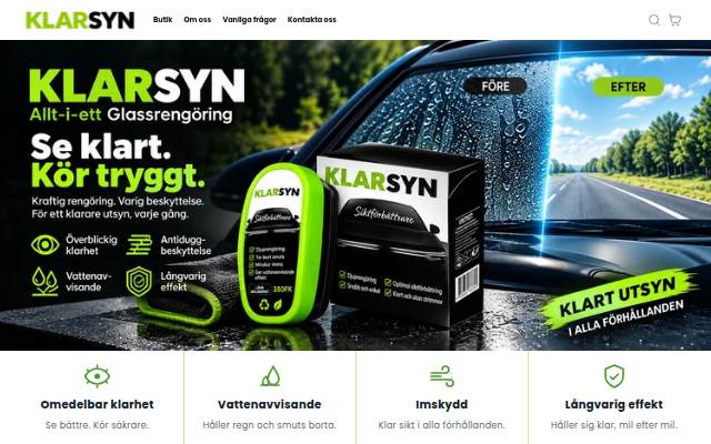 Startseite von KLARSYN Sverige