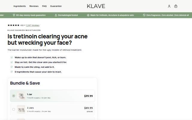 Klave storefront