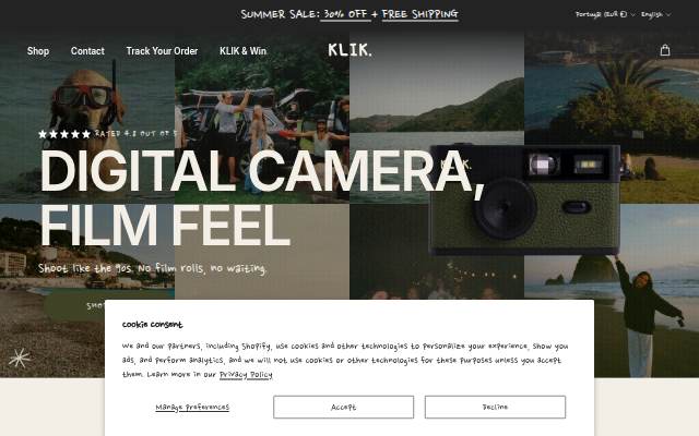 KLIK storefront