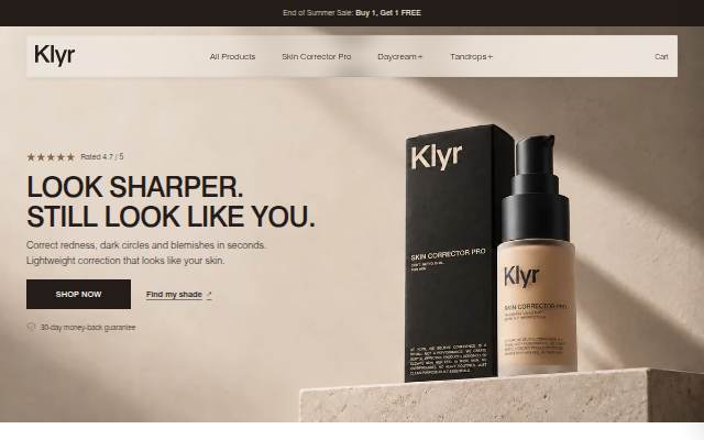 Escaparate de Klyr men