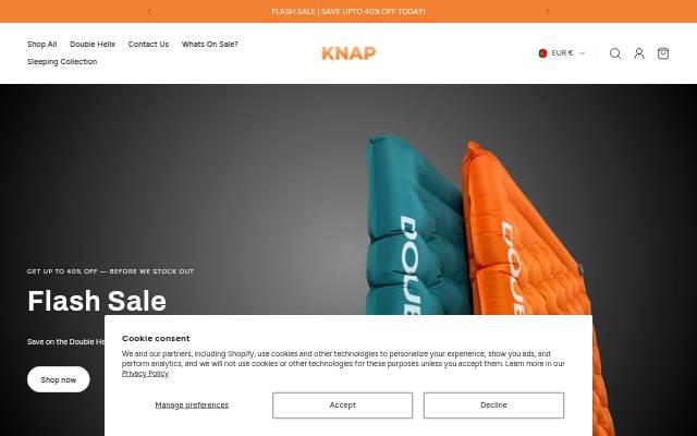 Escaparate de KNAP OUTDOORS