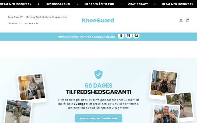 KneeGuard storefront