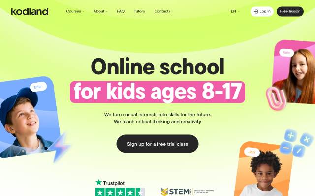 Kodland — International Online Coding &amp; Design School for Kids (8 storefront