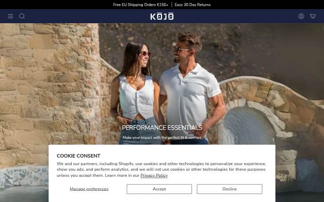 Kojo Fit storefront