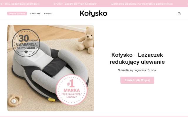 Startseite von Kołysko