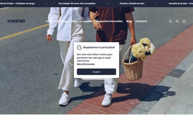 Komfort España storefront