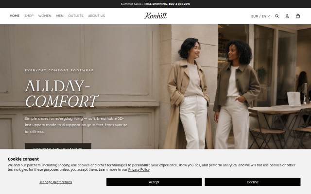 KONHILL storefront