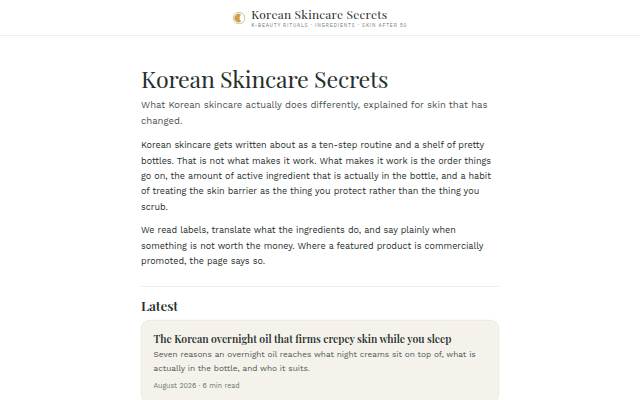 Montra da Korean Skincare Secrets