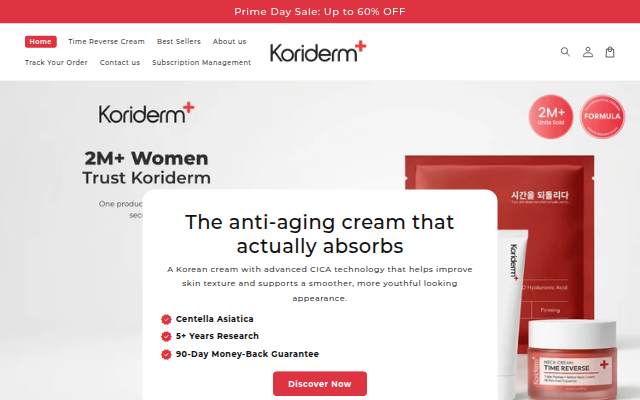 Vitrine de Koriderm