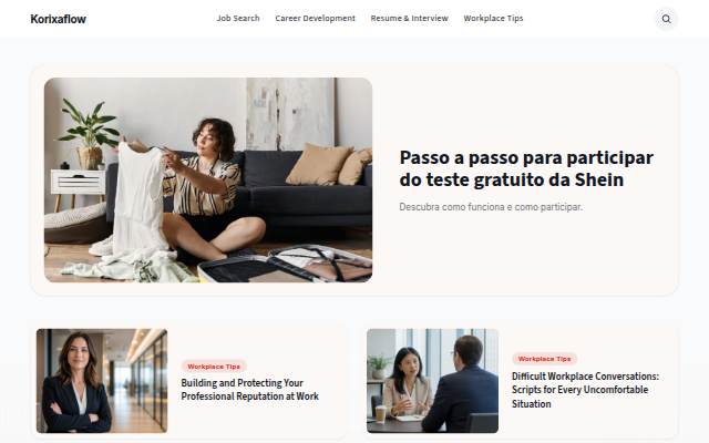 Korixaflow storefront