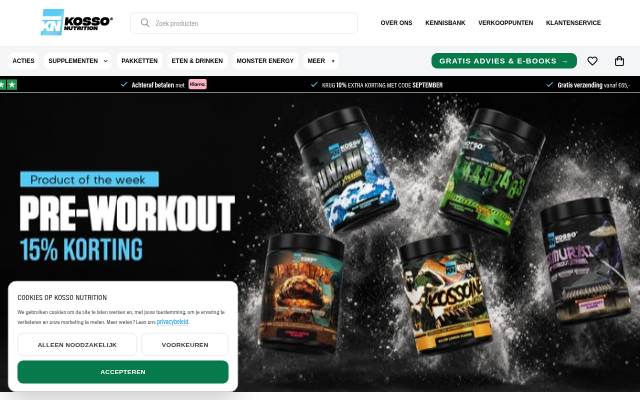 Kosso Nutrition | Kwaliteit = prioriteit storefront