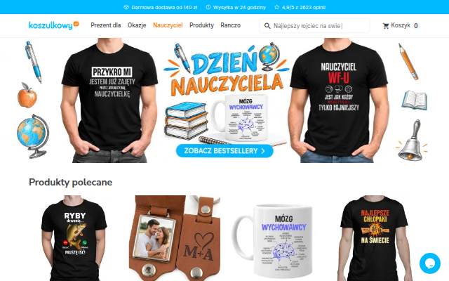 Startseite von Koszulki z nadrukiem, koszulki sklep online, koszulki ze śmiesznymi napisami