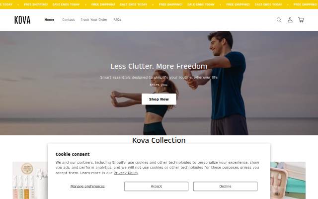 Kova storefront