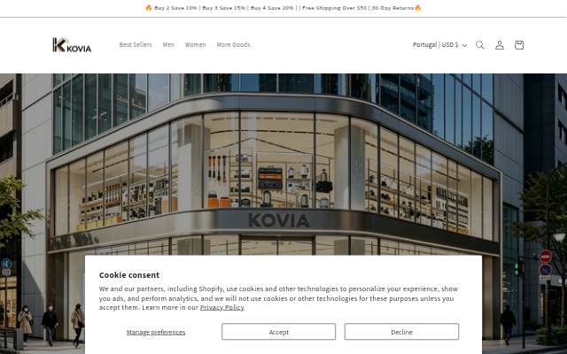 KOVIA STORE storefront