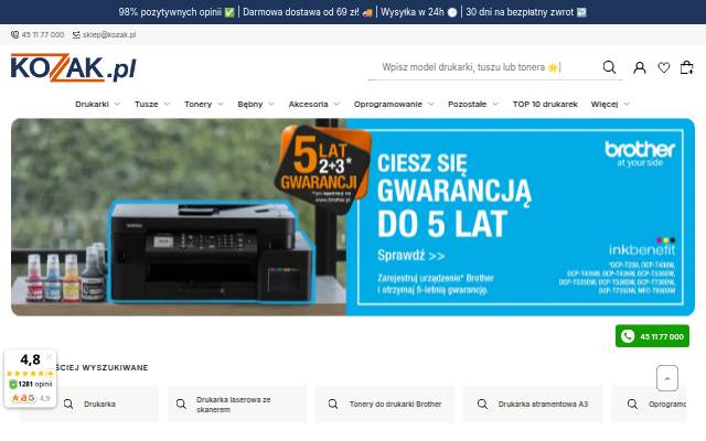 KOZAK.pl storefront