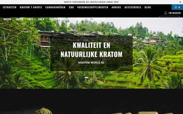 Kratom World Europe storefront