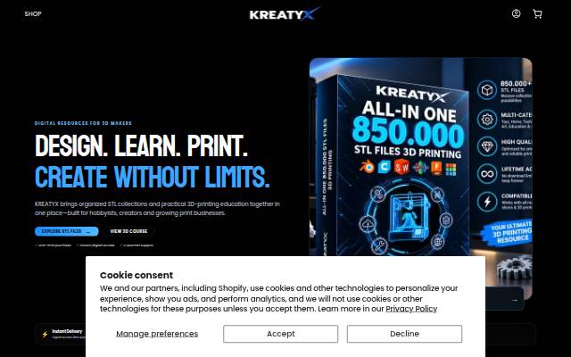 KREATYX storefront