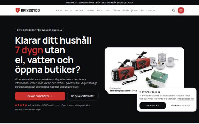 Krisskydd Sverige AB storefront
