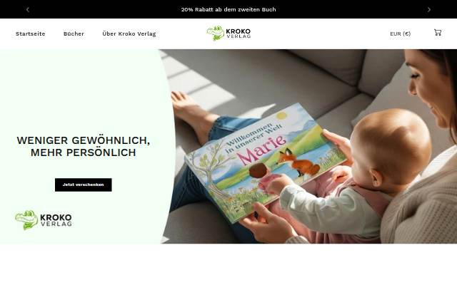 Startseite von Kroko Verlag