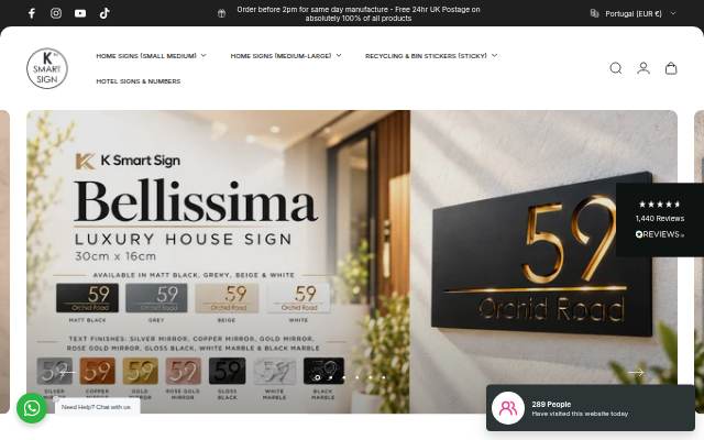 Escaparate de K Smart Sign