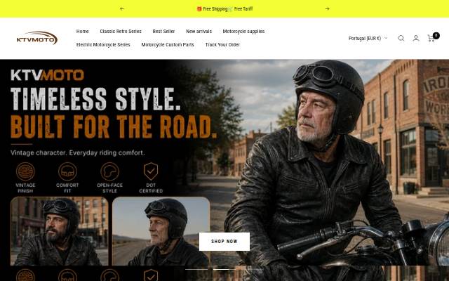 KTV moto storefront