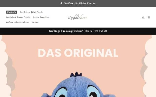 Kuddlehero storefront
