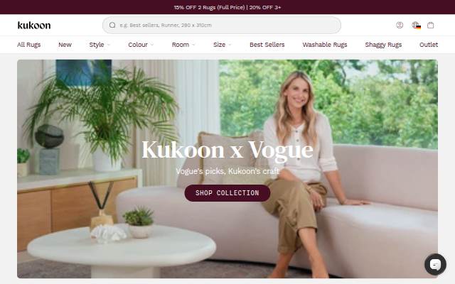 Kukoon Rugs Online storefront