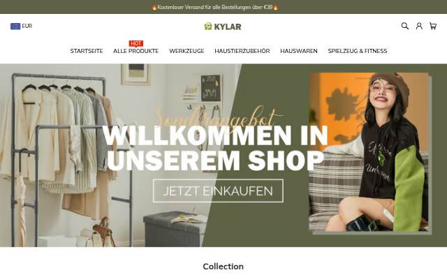 KYLAR storefront