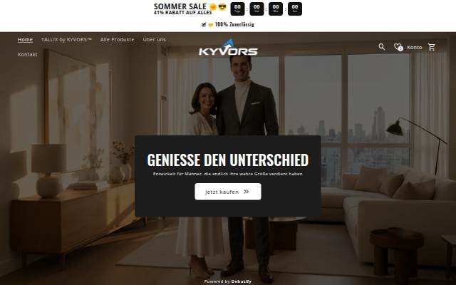 KYVORS storefront