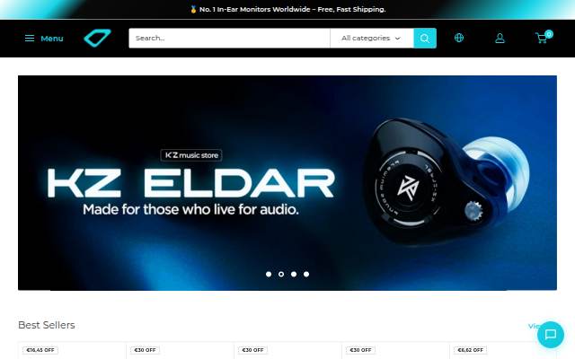 Startseite von KZ Music Store
