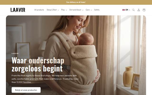 Startseite von Laavir