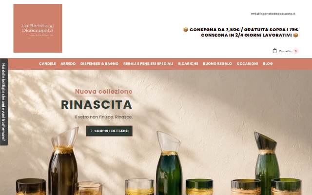La barista disoccupata storefront