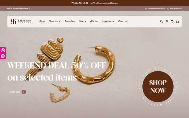 Label Kiki storefront